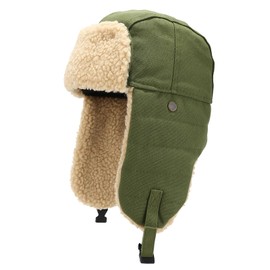 Peicees Trapper Hat with Fur Ear Flaps Russian Ushanka for Men Women Winter Snow Hat for Cold Weather Aviator Cap Warm