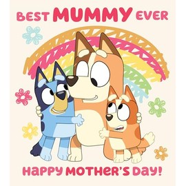 Bluey Happy Mother's Day Card Mummy With Love on mothers Day Mummy Bluey Theme card