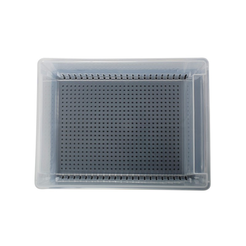 CleanPEAK Set of 2 Medium 5 Litre Plastic Stackable Storage