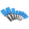 8pcs 2-12mm 4 Flutes Carbide End Mill Set Tungsten Steel