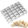 Dog Bone Cookie Cutter,25 Cavity Mini Dog Bone Cookie Cutters