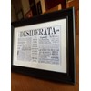 PR Desiderata Print in Frame