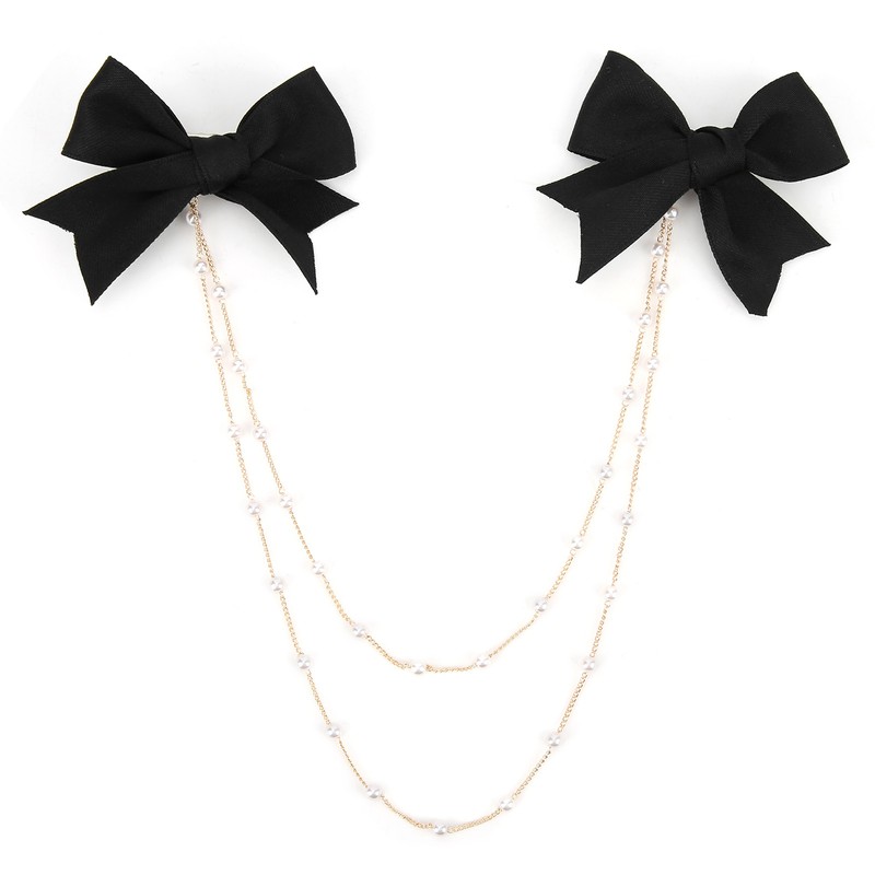 4Pcs Bow Hairpins Metal Snaps Barrettes Hair Clips Accessories with