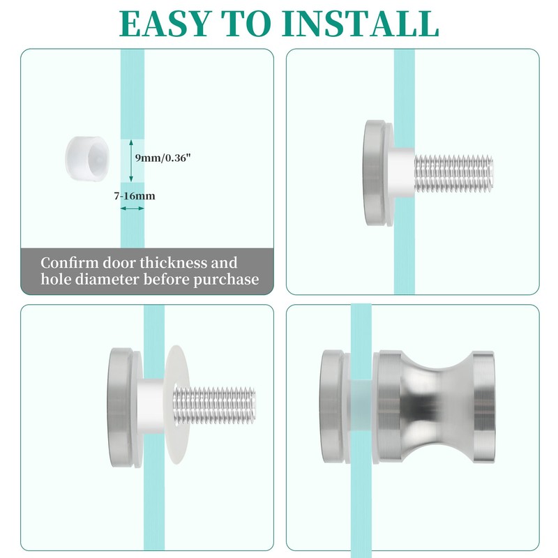 Alise Shower Door Handle, Sliding Shower Doors Knob, Heavy Duty