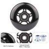 WHEELGOO 2-Pack PU Luggage Suitcase Replacement Wheels Repair Kit w/ABEC-7