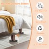 PATIKIL 3 1/2" Furniture Sliders, 4 Pcs Reusable Furniture Sliders