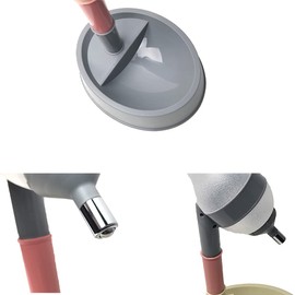 NACOCO Pet Standing Water Dispenser Cat Dog Standing Bowl with Detachable Pole Automatically Feeding Water Height Adjustable(Grey)