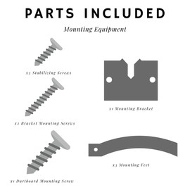Viper by GLD Products Dartboard Mounting Hardware Kit, Silver
