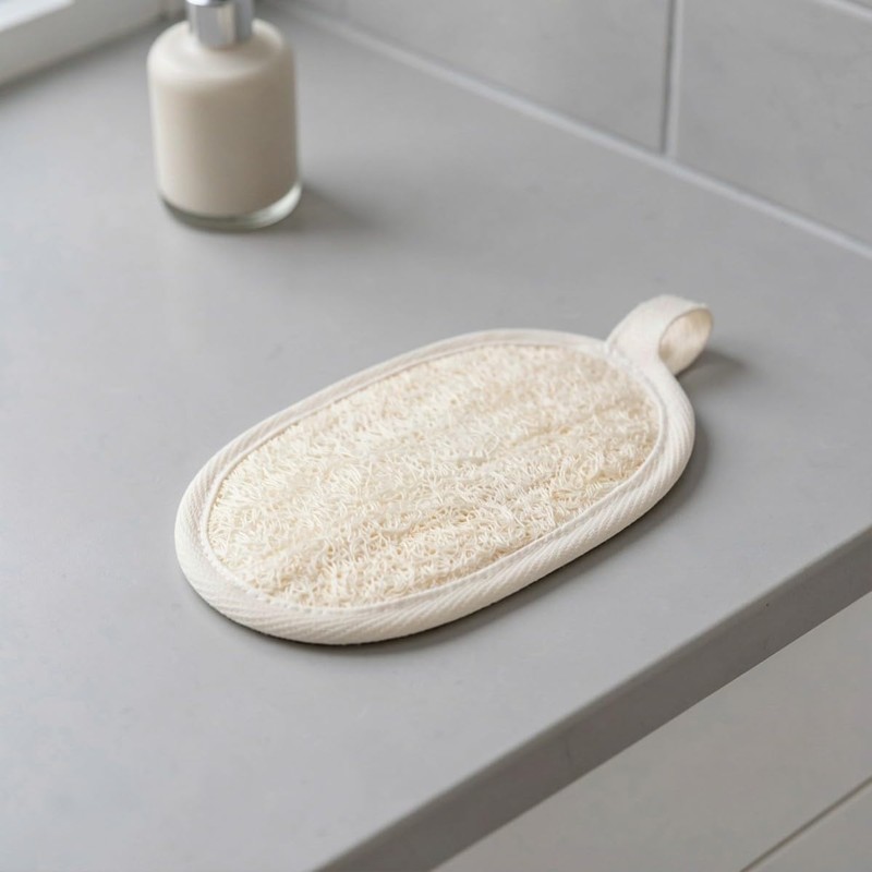 Almohadilla Exfoliante Corporal de Lufa 4 Piezas Beige