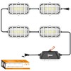 50ft LED Construction String Lights,75W 7500LM Waterproof IP67 Led String