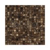 Emperador Dark Spanish Marble 5/8 X 5/8 Mosaic Tile, Polished