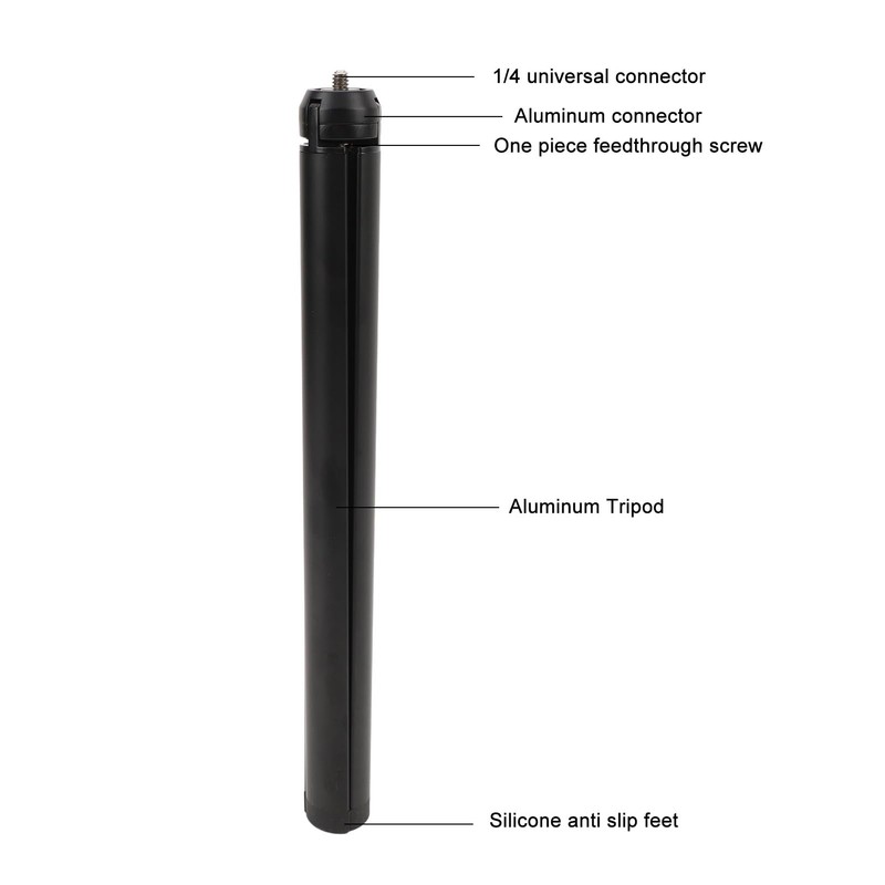 Portable Desktop Tripod, Aluminum Alloy Camera Tabletop Tripod Stand for