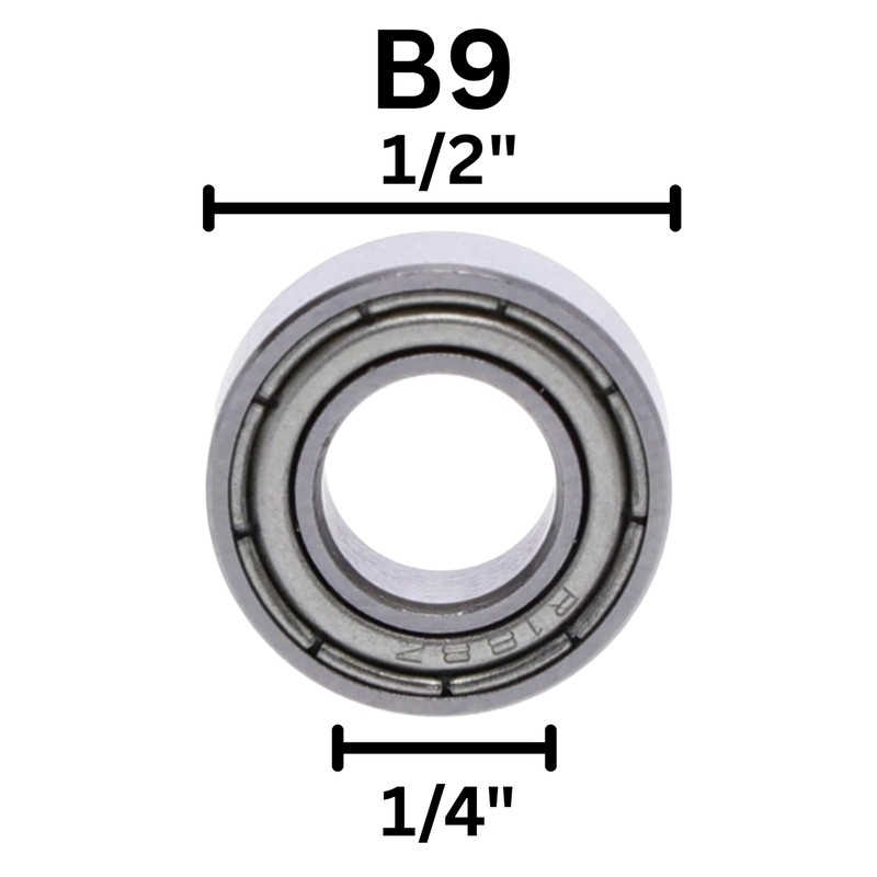 Whiteside B9 Ball Bearing: 1/2 Inch Outside Diameter, 1/4 Inch