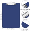 Hnogri Plastic Clipboards, Blue Clip Board Standard A4 Letter Size