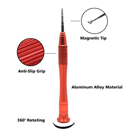 Cemobile MacBook Screwdriver Repair Tool Kit, 1.2mm Star P5 Pentalobe Screwdriver, 6-Point Torx T5 & Phillips PH000 Screwdriver Repair Kit for MacBook Air &MacBook Pro 13 15 inches with Retina Display