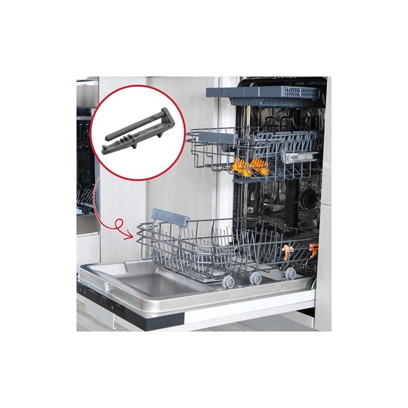 Beko 1880580300 Proline Dishwasher Basket Rail End Cap