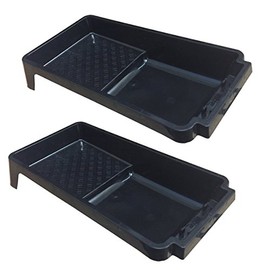 (Pack of 2) 4" Professional Paint Roller Trays for Decorators or Home DIY (100mm)