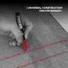 Tracer Construction Lumber Crayon Markers, Pack of 12 - Mixed