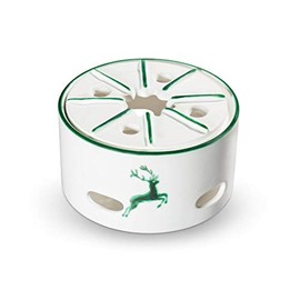 GMUNDNER KERAMIK Teapot Warmer Diameter 14 cm Green Deer Crockery Handmade in Austria