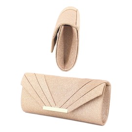 Naimo Women's Elegant Glitter Evening Bag Envelope Clutches Shoulder Chain Handbag Wedding Cocktail Party Purse