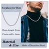 EYQV Step Dad Gifts Fathers Day, Cuban Chain Necklace Special