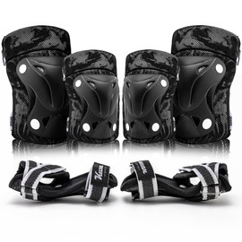 Knee Pads for Kids Wrist Guards Knee and Elbow Pads with Gift Box for Girls Boys, 7 in 1 Protective Gear Set in Skateboarding Biking Roller Skating Cycling