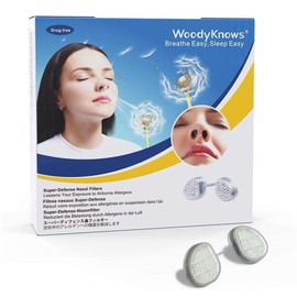 WoodyKnows Super-Defense Nasal Filters (Narrow, S, 6 Pack)