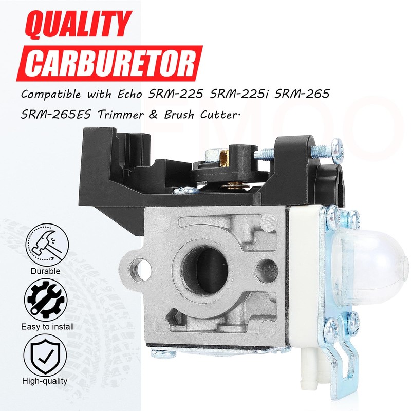 Yingshop Carburetor Kit Compatible for Zama RB-K94 Echo SRM-225 SRM-225i