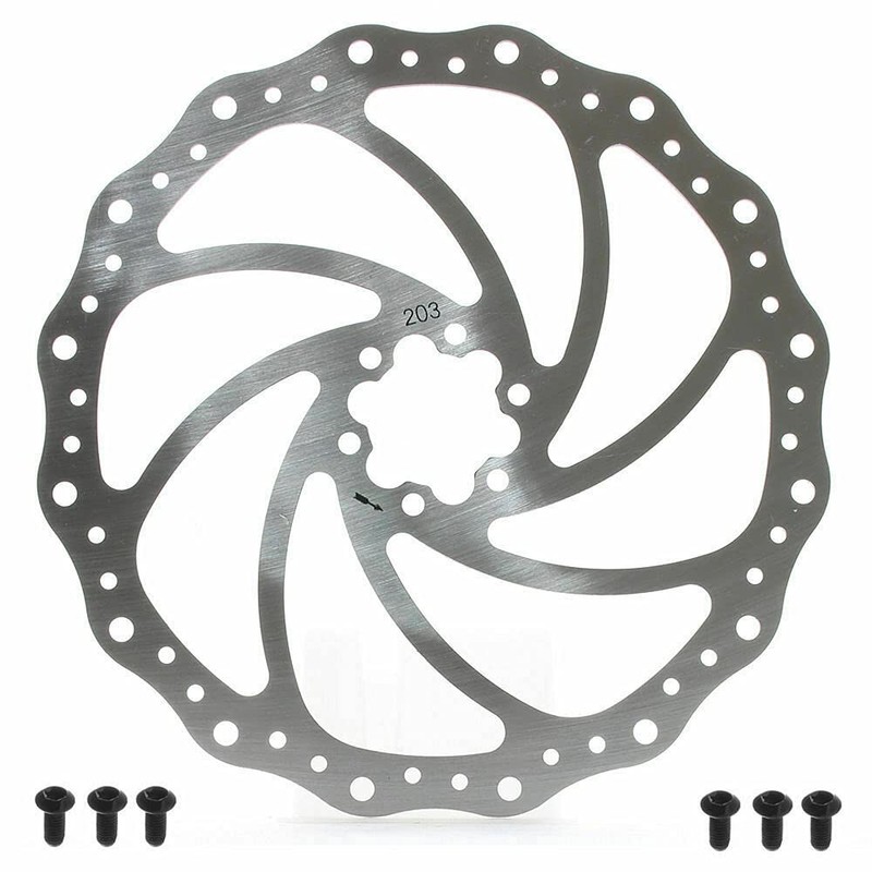 BRAKCO Mountain Bike Disc Brake Rotor 6 Bolts 203mm