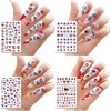 Rchovsam 4th of July Nails Stickers for Nail Art -
