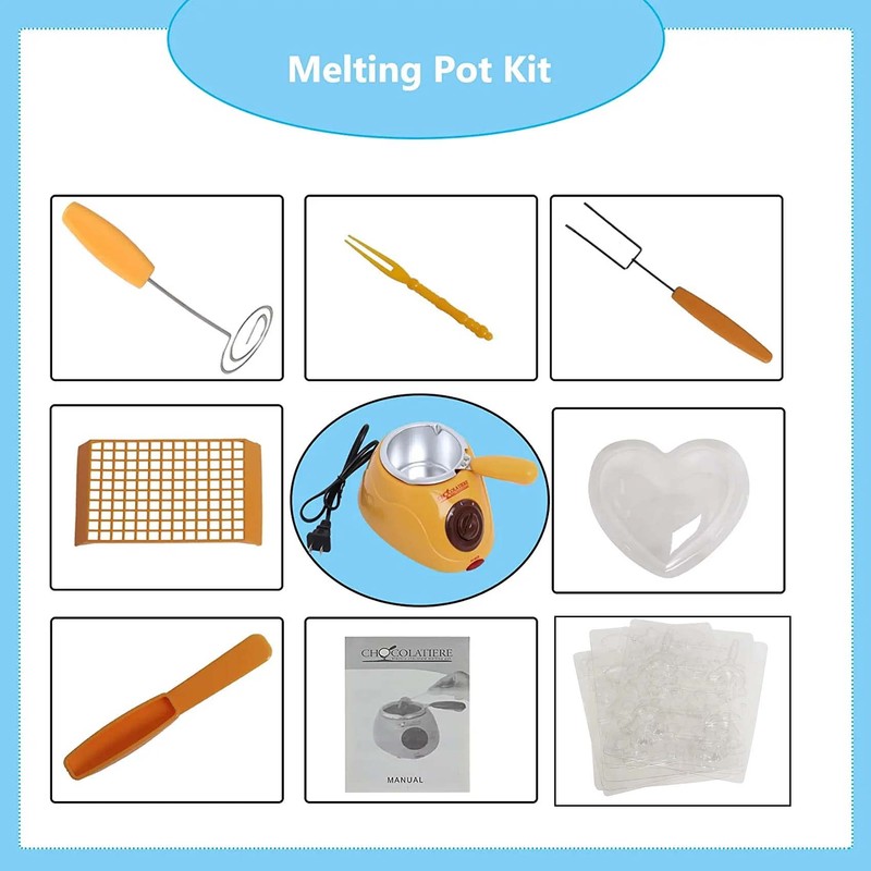 Chocolate Melting Pot Kit Heating Machine Electric Chocolate Tools Candy