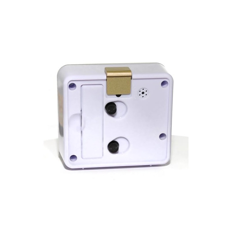 Atlanta Alarm Clock without Ticking with Light Top Shelf Quartz