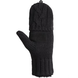 isotoner Women's Chunky Cable Knit Flip Top Convertible Gloves, Cold Weather