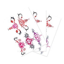 [Carefully Selected] Dirty Crest, Dirty Talking Tattoo Stickers, Set of 3 Total, Secret Exposure, Embarrassing Graffiti, Nympho, Transformation Body Seal, Cosplay, Water Transfer Type (Set of 3 Hymon Stickers)