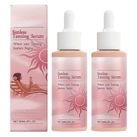 Sunlight Darkening Essence, 2PCS Advanced Self Tanning Drops, Sunless Tanning Drops, Enhances Natural Glow, Hydrates Skin, No Streaks, for Women, All Skin Types