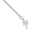 IceCarats 925 Sterling Silver 10 inch Palm Tree Anklet Summer