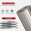 LEASYLIFE Brushed Nickel Bathroom Trash Can,Stainless Steel Garbage Can with