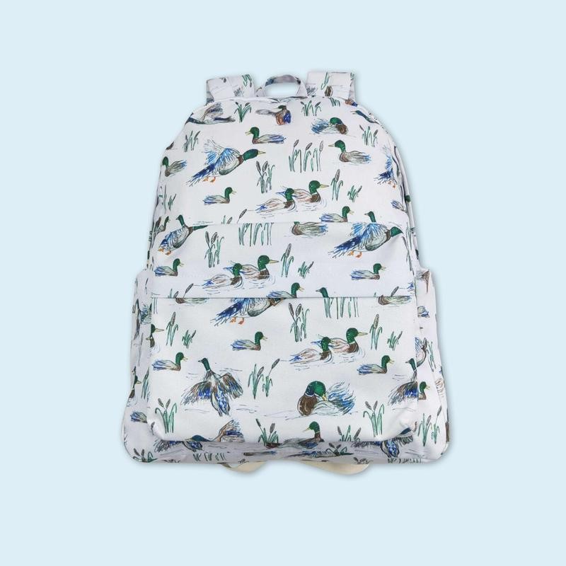 Duck camo kids boys hunting backpack back to school backpack:_H