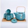 Hinomaru Collection Modern Style Marble Design Porcelain Tea Set 42
