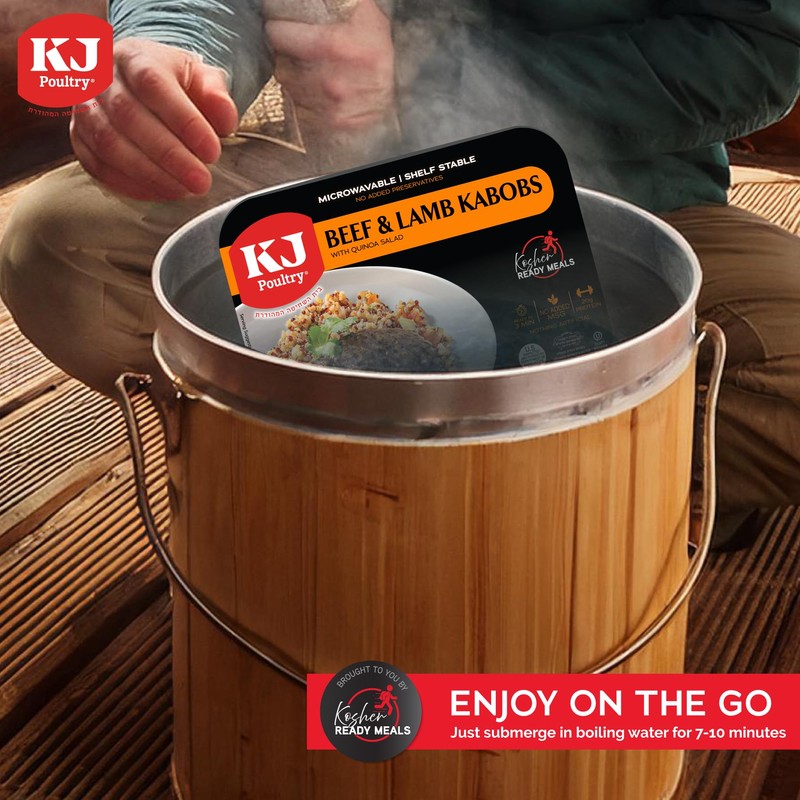 KJ Poultry Kosher Ready Meals - Beef Lamb Kabob &