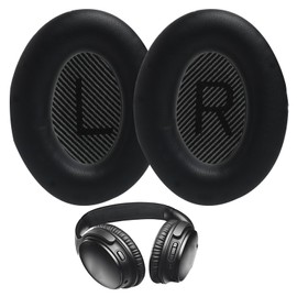 Premium Replacement Ear Pads for Bose QuietComfort 35 (QC35), Compatible with Bose QC15, QC25, QC2, Ae2, Ae2i, Ae2w, SoundTrue & SoundLink Headphones, High Quality Protein Leather and Memory Foam