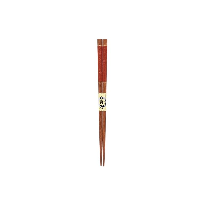Kawai 124209 Chopsticks Octagonal Miyama, Vermilion, 8.3 inches (21 cm),