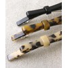 VingTAINE H7047-BR- Tortoise Shell Style Thin Ribbon Barrette Marble Thin