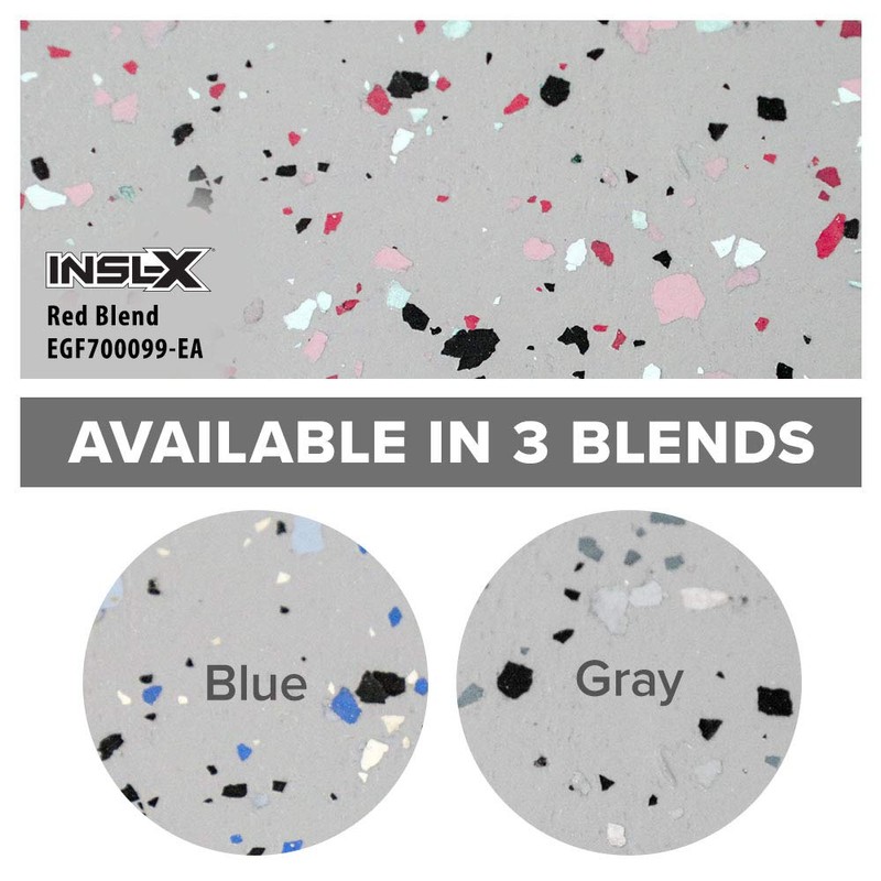 INSL-X Decorative Floor Flakes, 12 oz, Red