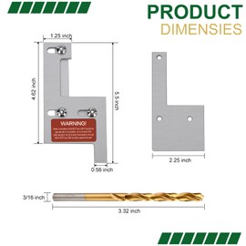 Generator Interlock Kit Suitable for GE General Electeric Vertical Main150 or 200 Amp Panels，Professional Electrical Interlock Kit,2 1/4 "Spacing Between Main and Branch Breaker(GE200HDA)