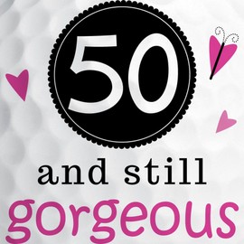 CafePress 50Th Birthday Gorgeous Novelty Golf Balls (Pk of 6)