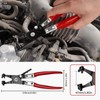 WISEUP 4PCS Hose Clamp Pliers Set - Includes 27" Long
