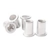 Rowiz 100 PCS M8 8mm Flat Head Aluminum Rivet Nut