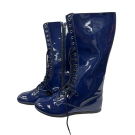 My Party Shirt Blue Adult Wrestling Boots-Adult Medium (US 10-11)
