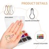 300 Pieces Safety Bulb Pins，Durable Metal Gourd Pin in 12